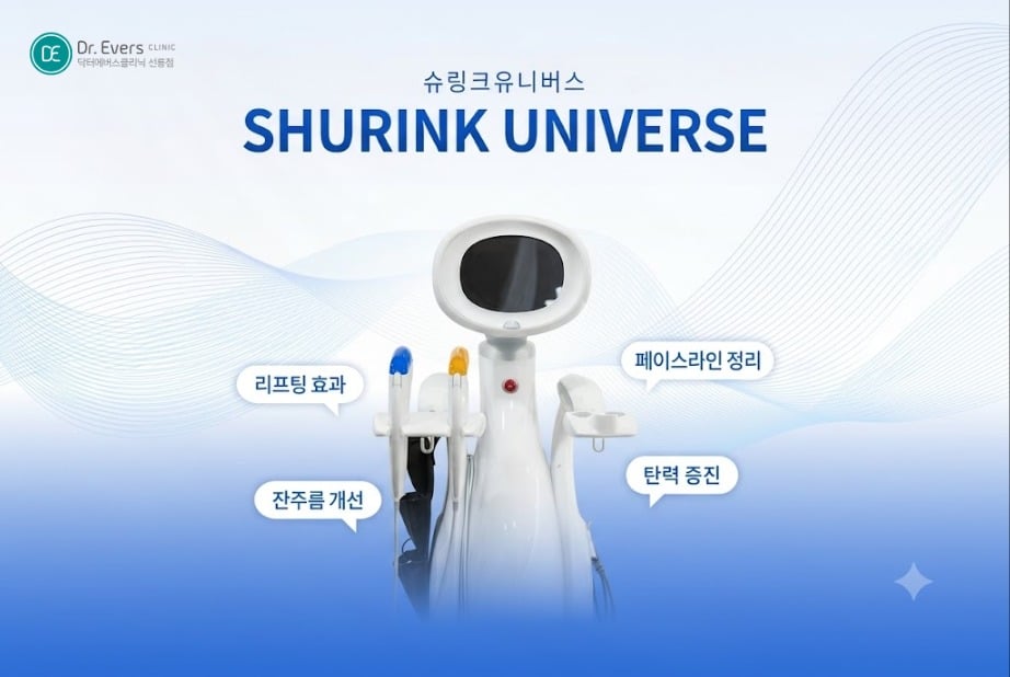 슈링크유니버스 고주파리프팅 종류 - 닥터에버스 선릉점 선릉피부과